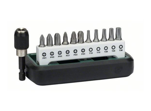 SCHROEVEN MP  (12-DELIGE BITSET (PH1-2-3, PZ1-2-3, T10-15-20, 4 image