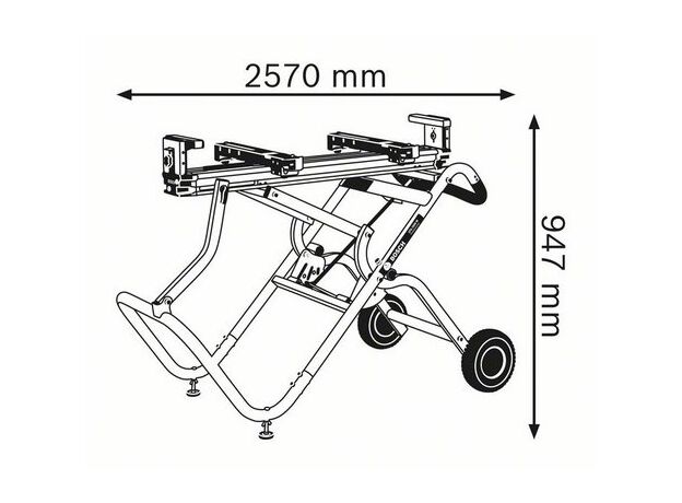 Werkbank GTA 2500 W (Machinehouder), 2 image