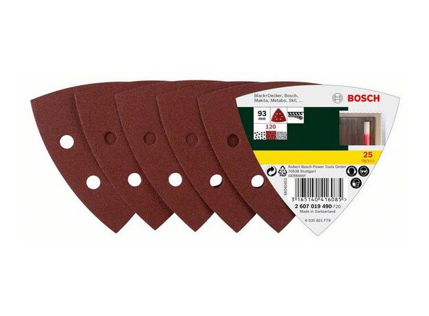 SCHUREN/POLIJSTEN MP  (SCHUURPAPIERSET DELTA 25-DELIG K120, 2 image