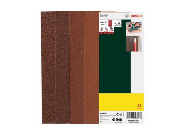 SCHUREN/POLIJSTEN MP  (SCHUURPAPIERSET VLAK 93X230 25-DELI, 2 image