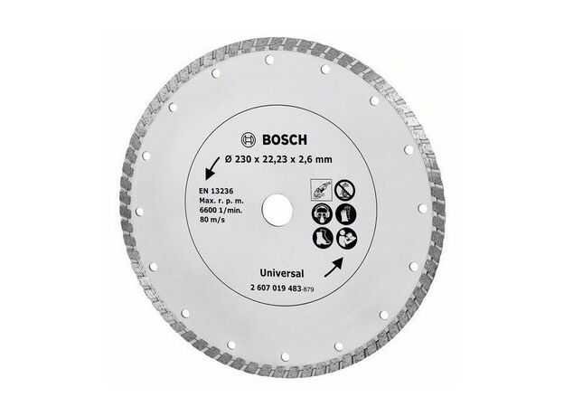 BORSTELS MP  (DIAMANTSCHIJF 230MM -  TURBO), 2 image