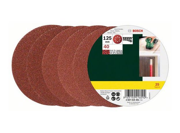 SCHUREN/POLIJSTEN MP  (SCHUURPAPIERSET EXCENTER 125MM 25-D, 2 image