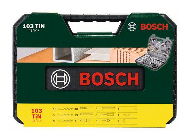 Schroeven AC Set (103-delige boren- en schroefset: Bits: 19x, 4 image