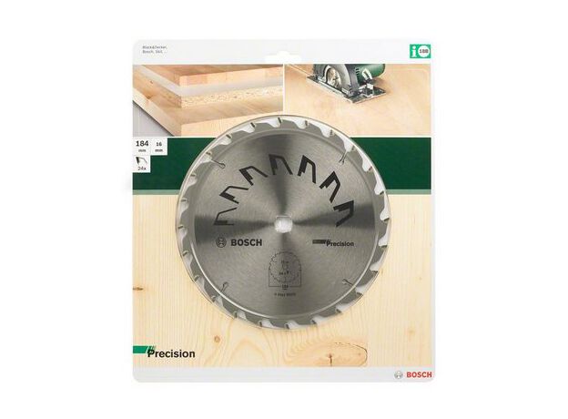 CIRKELZAGEN MP  (CIRKELZAAGBLAD PRECISION 184X2X16/-,T24 (1), 2 image