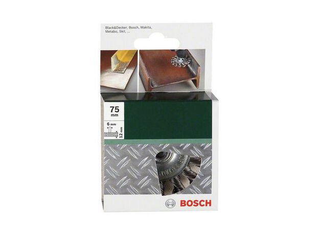 BORSTELS MP  (VLAKSTAALBORSTEL GEVLOCHTEN DRAAD, , Ø 70 MM,, 2 image