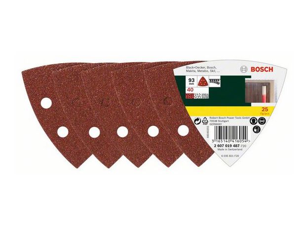 SCHUREN/POLIJSTEN MP  (SCHUURPAPIERSET DELTA 25-DELIG K40,, 2 image