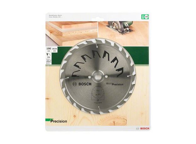 CIRKELZAGEN MP  (CIRKELZAAGBLAD PRECISION 190X2X20/16,T24 (1, 2 image