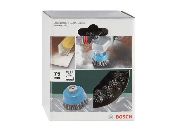 BORSTELS MP  (KOMSTAALBORSTEL GEVLOCHTEN DRAAD, , Ø 75 MM, M, 2 image