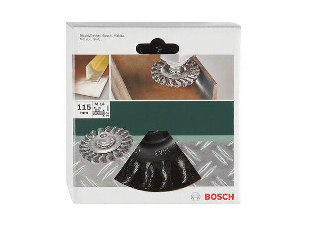 BORSTELS MP  (VLAKSTAALBORSTEL GEVLOCHTEN DRAAD, , Ø 115 MM,, 2 image