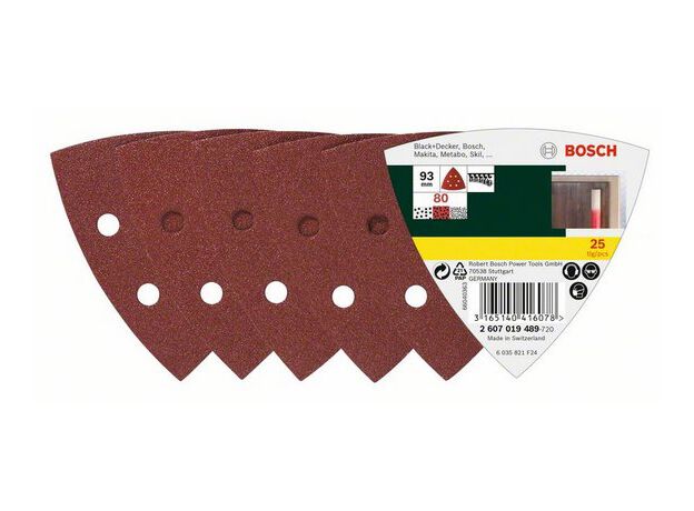 SCHUREN/POLIJSTEN MP  (SCHUURPAPIERSET DELTA 25-DELIG K80,, 2 image