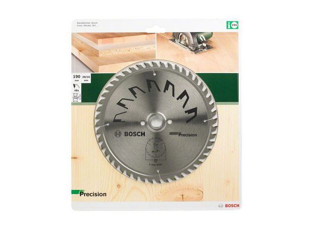 CIRKELZAGEN MP  (CIRKELZAAGBLAD PRECISION 190X2X20/16,T48 (1, 2 image