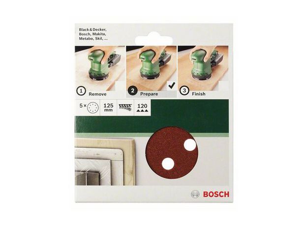 SCHUREN/POLIJSTEN MP  (SCHUURBLAD Ø 125 MM, G60, WP, 8 GATEN, 2 image