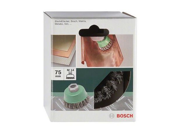 BORSTELS MP  (KOMSTAALBORSTEL GEVLOCHTEN DRAAD, ROESTVRIJ, Ø, 2 image