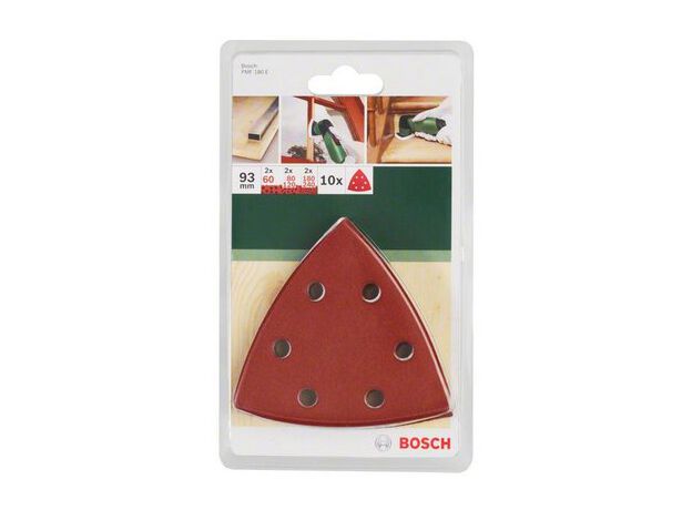 SCHUREN/POLIJSTEN MP  (Schuurvel 10 st set delta 93 Red Wood, 2 image