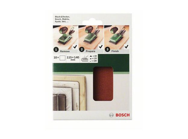 SCHUREN/POLIJSTEN MP  (SCHUURBLAD 115X140MM, 3XG60, 4XG100,, 2 image