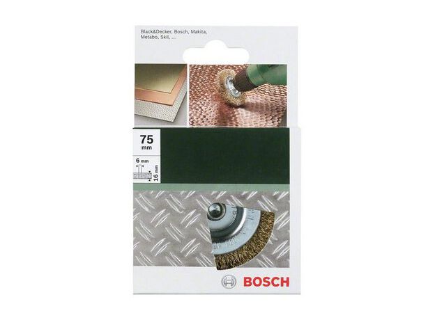 BORSTELS MP  (KOMSTAALBORSTEL GEGOLFD DRAAD, BRASS COATING,, 2 image