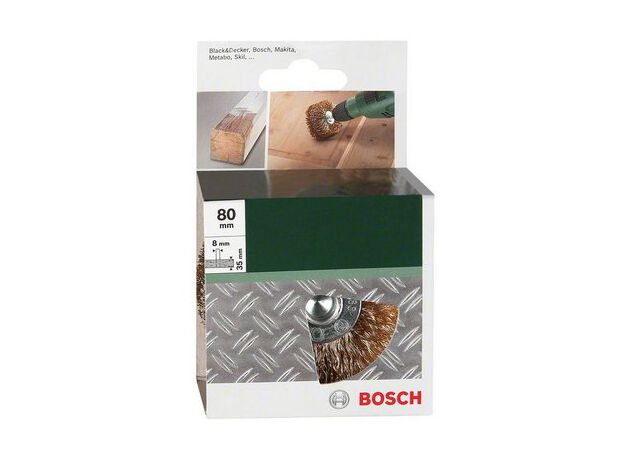 BORSTELS MP  (HOUTBORSTEL CORD WIRE, BRASS COATING, Ø 80 MM,, 2 image