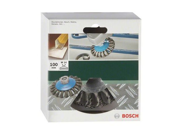 BORSTELS MP  (KEGELBORSTEL GEVLOCHTEN DRAAD, , Ø 100 MM, M14, 2 image