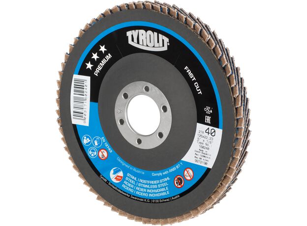 Tyrolit Premium*** Lamellerschijf voor haakse slijpers 27A 1, 4 image