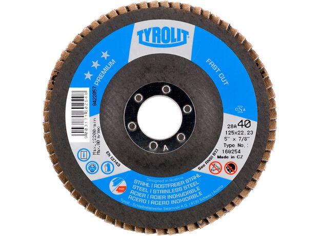 Tyrolit Premium*** Lamellerschijf voor haakse slijpers 28A 1, 3 image