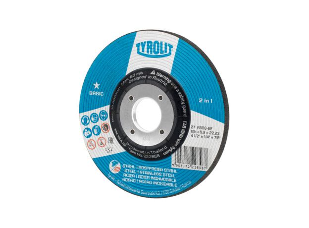 Tyrolit Basic* Afbraamschijf voor haakse slijpers 27 115x6,0, 3 image