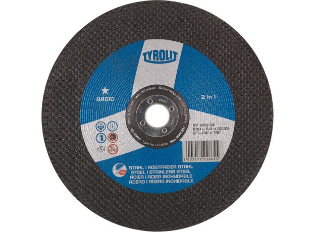 Tyrolit Basic* Afbraamschijf voor haakse slijpers 27 230x6,0, 2 image