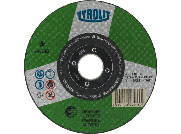 Tyrolit Basic* Doorslijpschijf voor haakse slijpers 41 115x2, 2 image