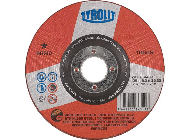 Tyrolit Basic* Basic touch schijf voor haakse slijpers 29T 1, 3 image