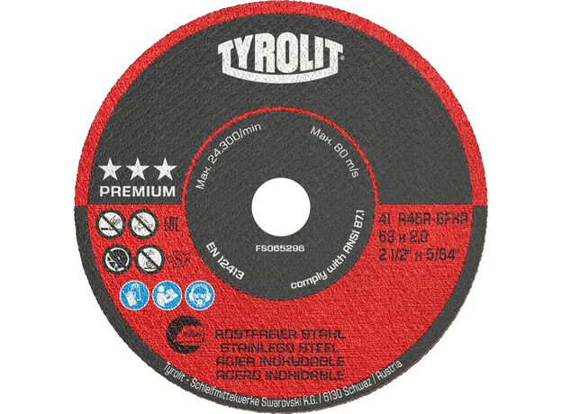 Tyrolit Premium*** Doorslijpschijf voor rechte slijpers 41 7, 2 image