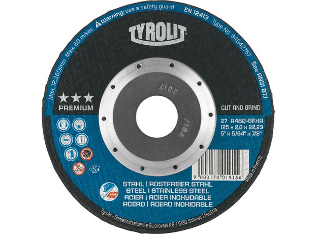 Tyrolit Premium*** Afbraamschijf voor haakse slijpers 27EC 1, 3 image