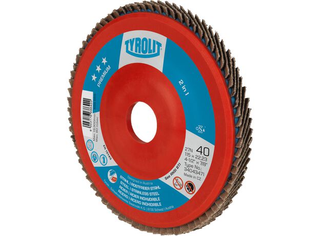 Tyrolit Premium*** Lamellerschijf voor haakse slijpers 27N 1, 4 image