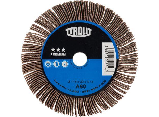 Tyrolit Premium*** Slijpwals M14 aansluiting 1LA C 125x20 M1, 2 image