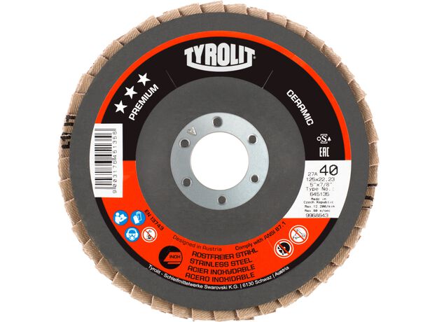 Tyrolit Premium*** Lamellerschijf voor haakse slijpers 27A 1, 4 image