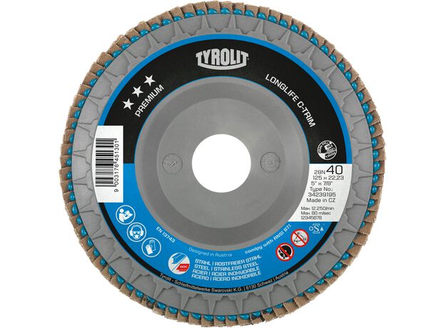 Tyrolit Premium*** Lamellerschijf voor haakse slijpers 28SLN, 3 image