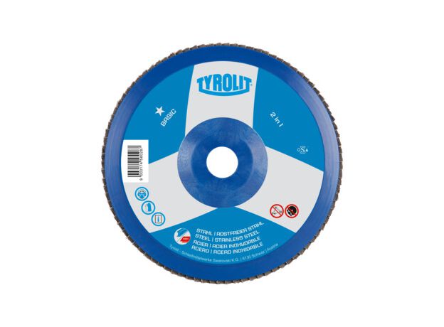 Tyrolit BASIC* Lamellenschijf 2-in-1 voor staal en roestvrij, 3 image