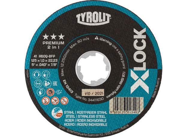 Tyrolit Premium*** Doorslijpschijf voor haakse slijpers 41F, 2 image