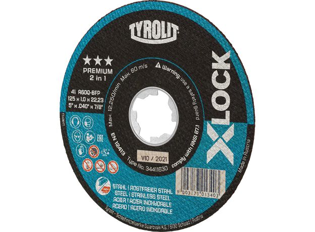 Tyrolit Premium*** Doorslijpschijf voor haakse slijpers 41F, 3 image
