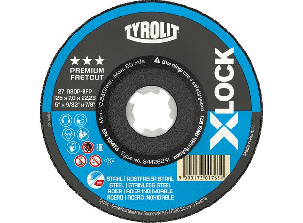 Tyrolit Premium*** Afbraamschijf voor haakse slijpers 27E 11, 2 image