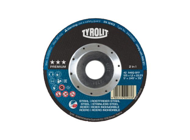 Tyrolit Premium*** Doorslijpschijf voor haakse slijpers 42F, 2 image