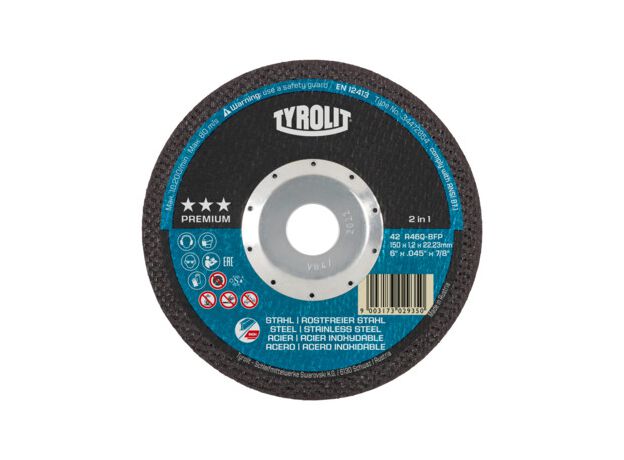 Tyrolit Premium*** Doorslijpschijf voor haakse slijpers 42F, 2 image