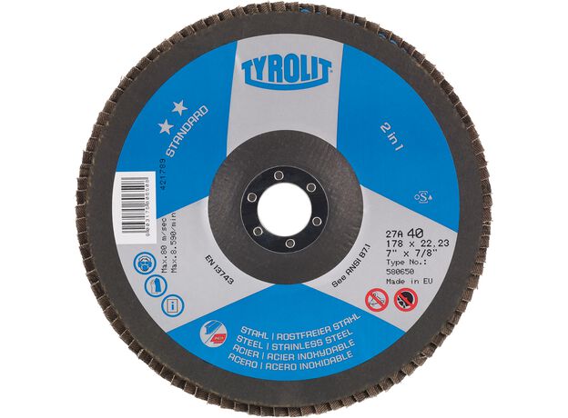 Tyrolit Standard** Lamellerschijf voor haakse slijpers 27A 1, 3 image