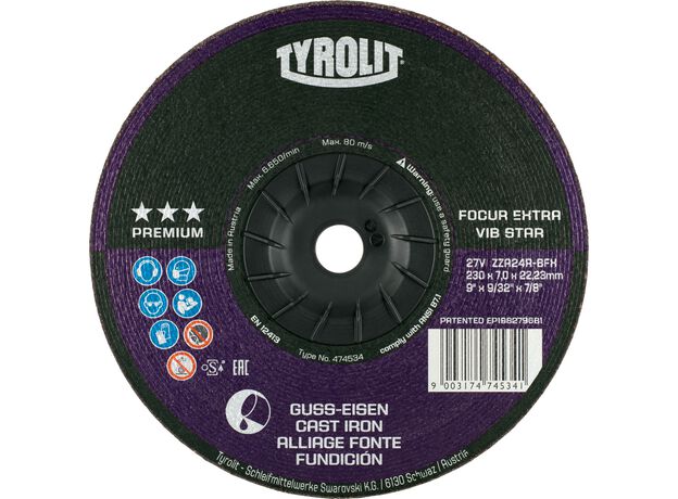 Tyrolit Premium*** Afbraamschijf voor haakse slijpers 27V 17, 2 image