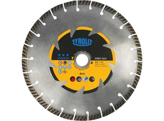 Tyrolit C6R 180x2,4x22,23 9 DCU FAST CUT 4in1, 2 image