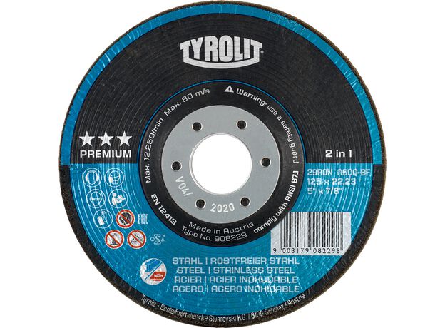 Tyrolit Premium*** Rondeller voor haakse slijpers 29RON 115x, 3 image