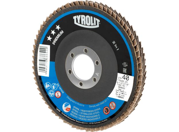 Tyrolit Premium*** Lamellerschijf voor haakse slijpers 27A 1, 4 image