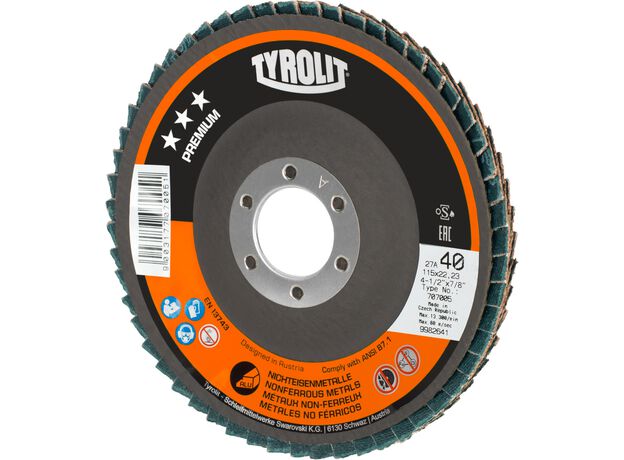 Tyrolit Premium*** Lamellerschijf voor haakse slijpers 28A 1, 3 image