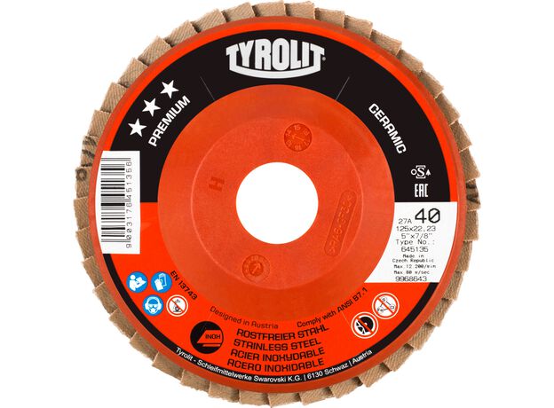 Tyrolit Premium*** Lamellerschijf voor haakse slijpers 28N 1, 4 image