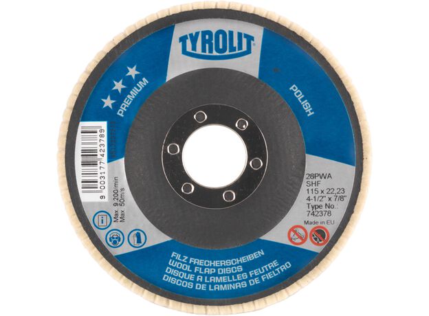 Tyrolit Premium*** Viltschijf voor polijsten voor haakse sli, 4 image