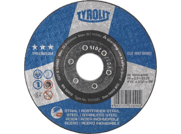 Tyrolit Premium*** Afbraamschijf voor haakse slijpers 27EC 1, 3 image