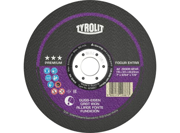 Tyrolit Premium*** Doorslijpschijf voor haakse slijpers 42 2, 2 image